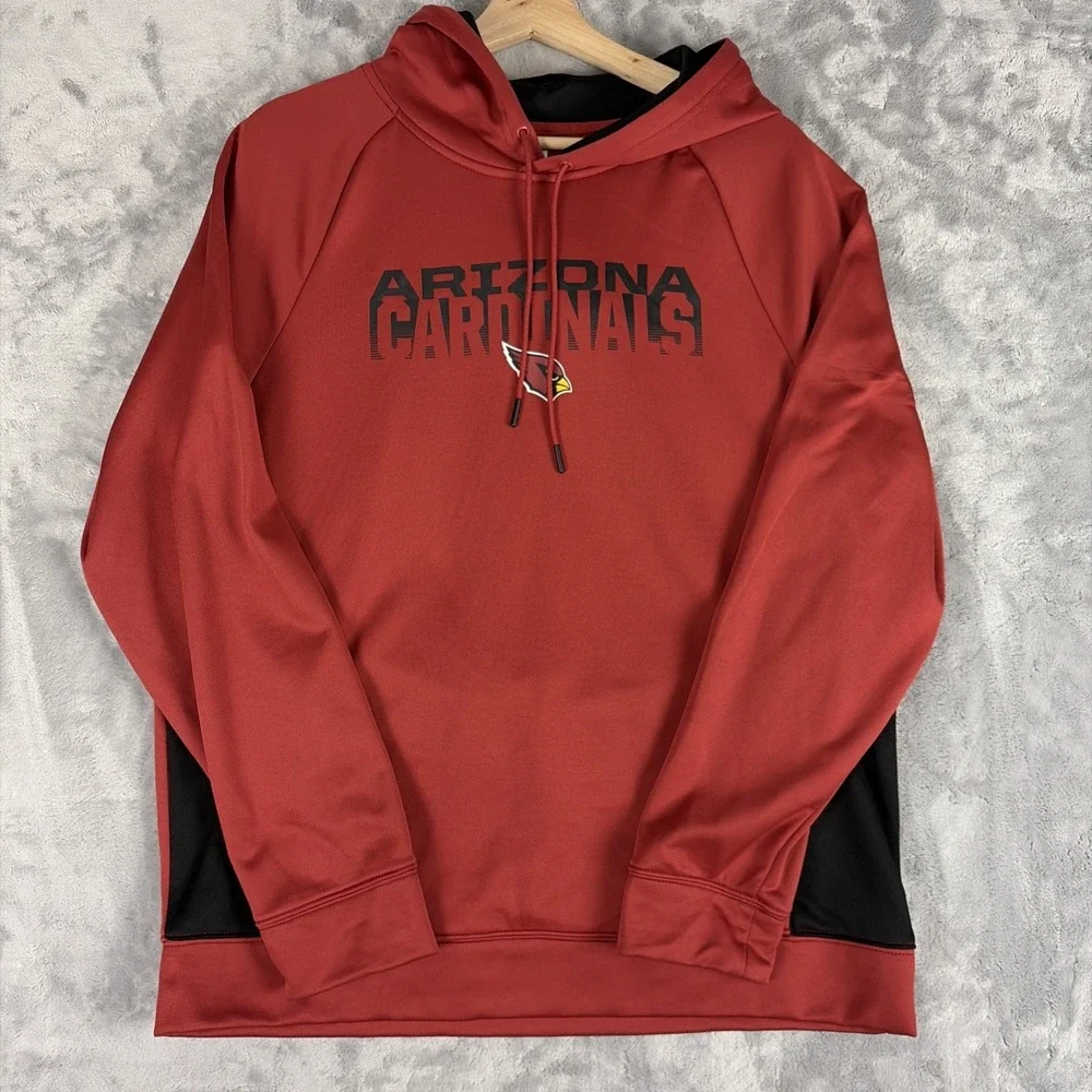 Arizona Cardinals NFL Team Mens Hoodie Pockets Long Sleeve Pullover Size Large